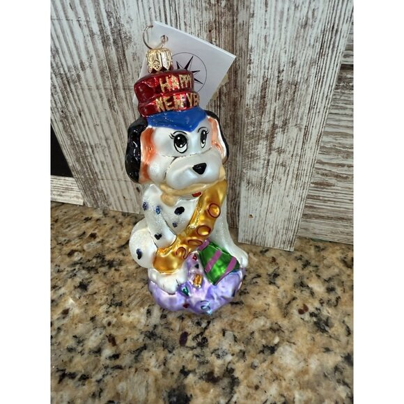 Christopher Radko Dalmation 2000 Millennium Pup Happy New Year Ornament W/Tags - Picture 1 of 8